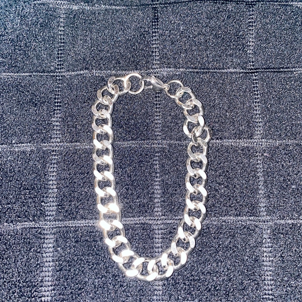 Men’s Stainless Steel Cuban Link Bracelet -8Inches - Picture 2 of 2
